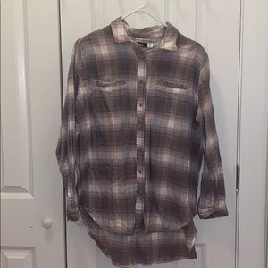 Purple Urban Outfitters button up flannel